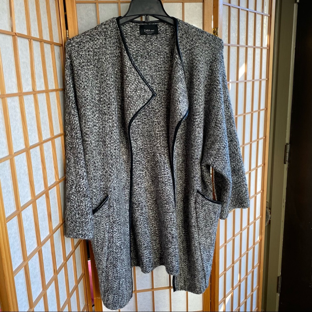 Zara knit coat M